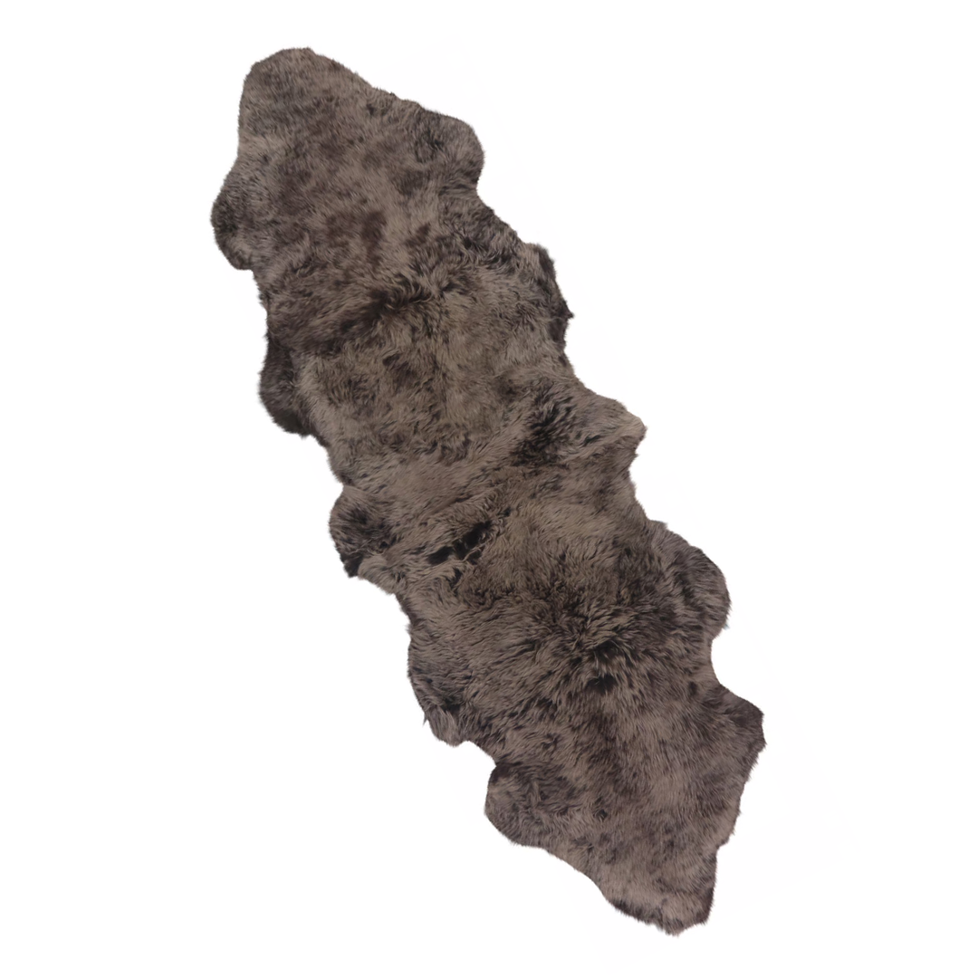 Double Sheepskin Rug  Brown