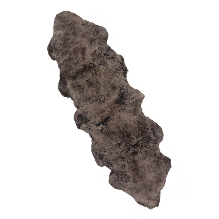 Double Sheepskin Rug  Brown