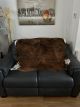 Cowhide Rug DP473       1.32m x 1.34m  Extra Extra Small